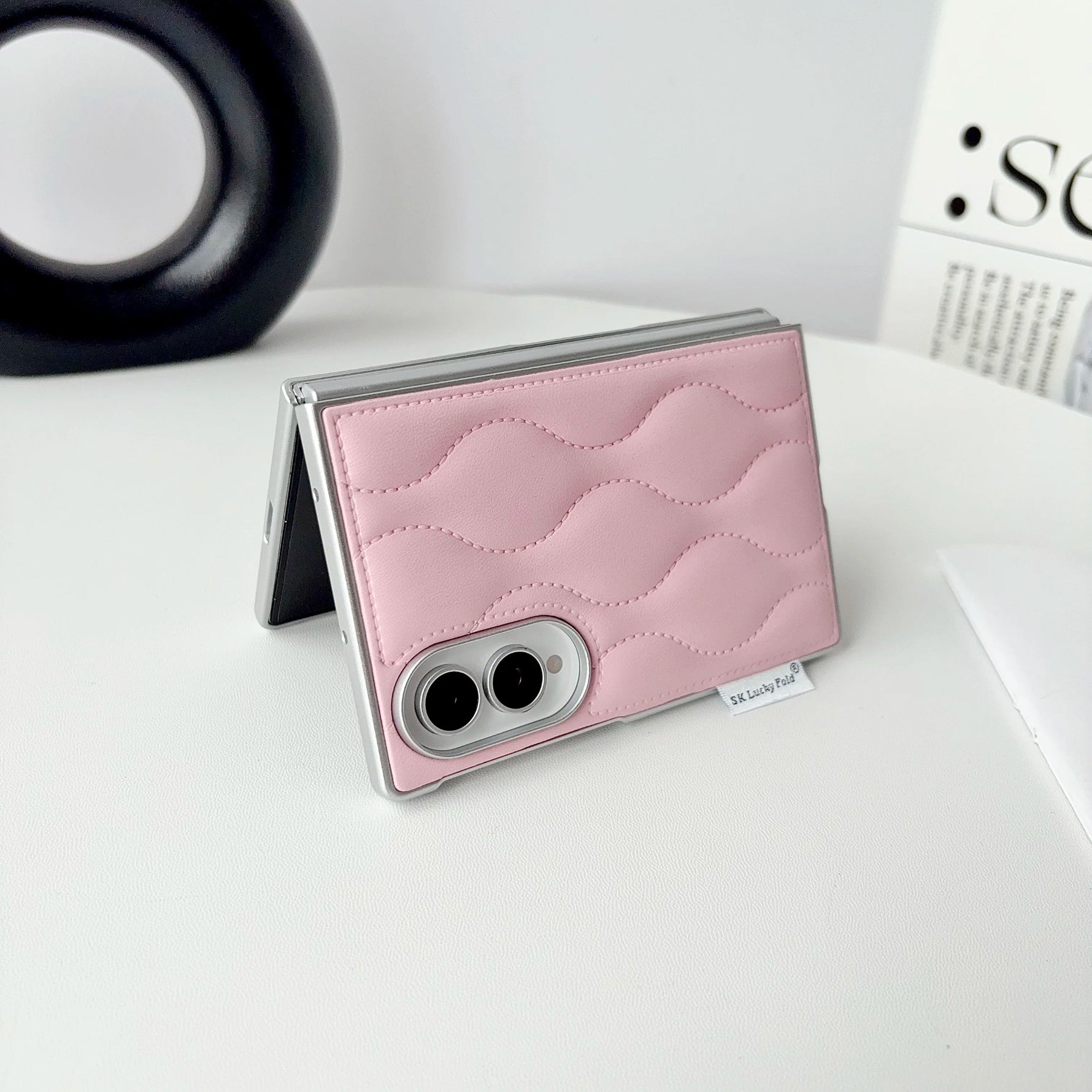 Premium Wave Texture Leather Protective Case for Samsung Galaxy Z Fold 8
