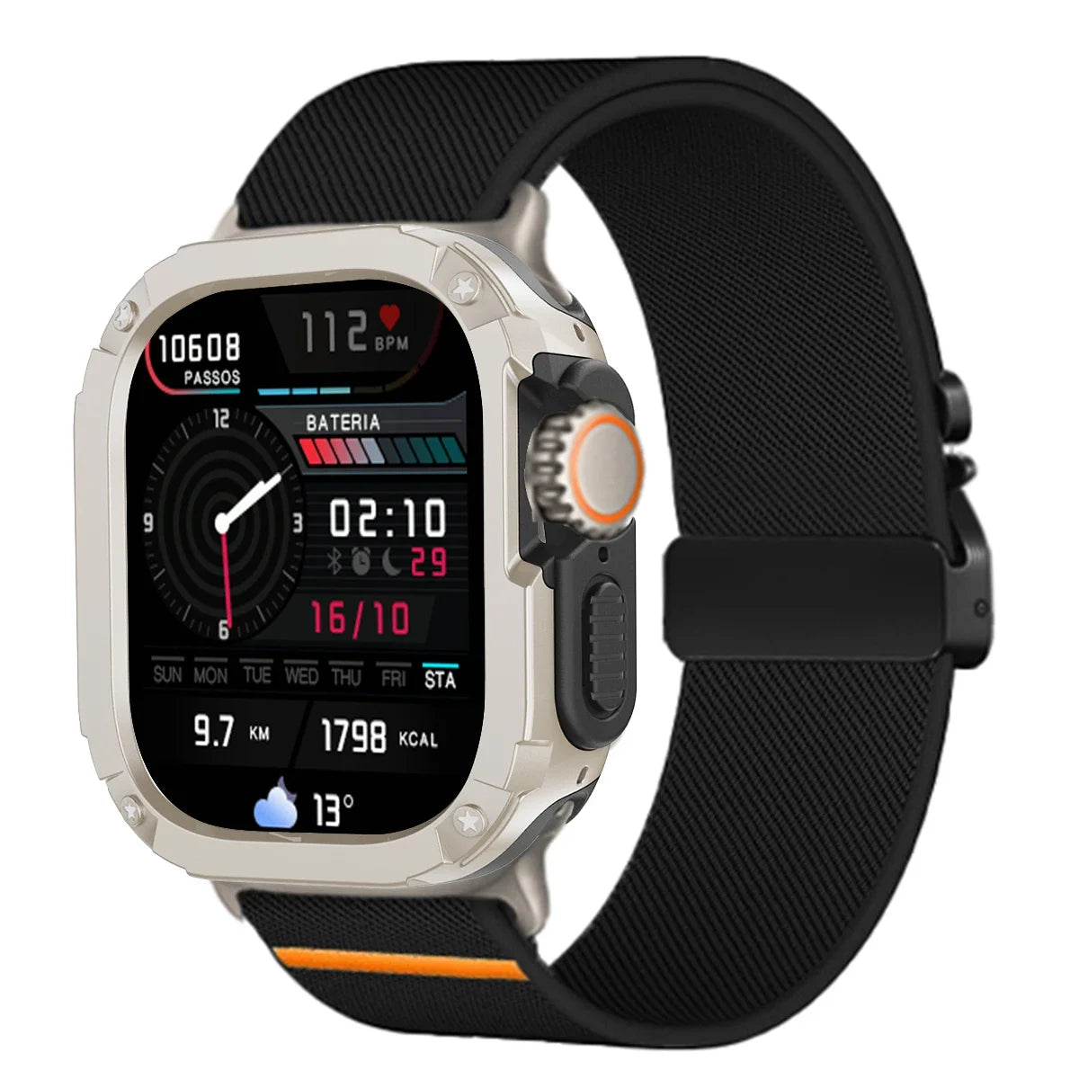 Protective Case and Nylon Sport Strap for Apple Watch