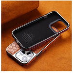 Premium Snake Skin Texture Leather Case for iPhone 16 Series