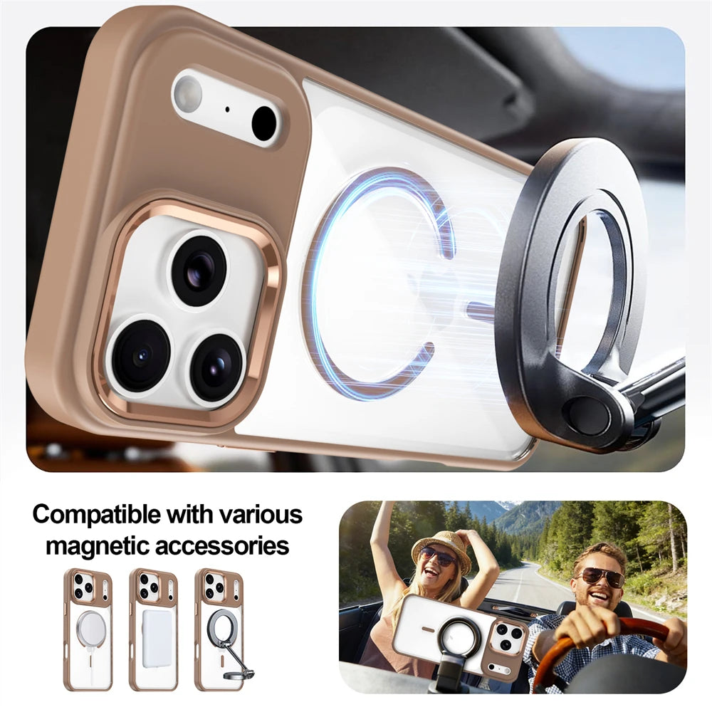MagSafe Compatible Clear Acrylic Case for iPhone 17 Series