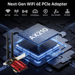 Fenvi AX210 Tri-Band WiFi 6E PCI-E Adapter