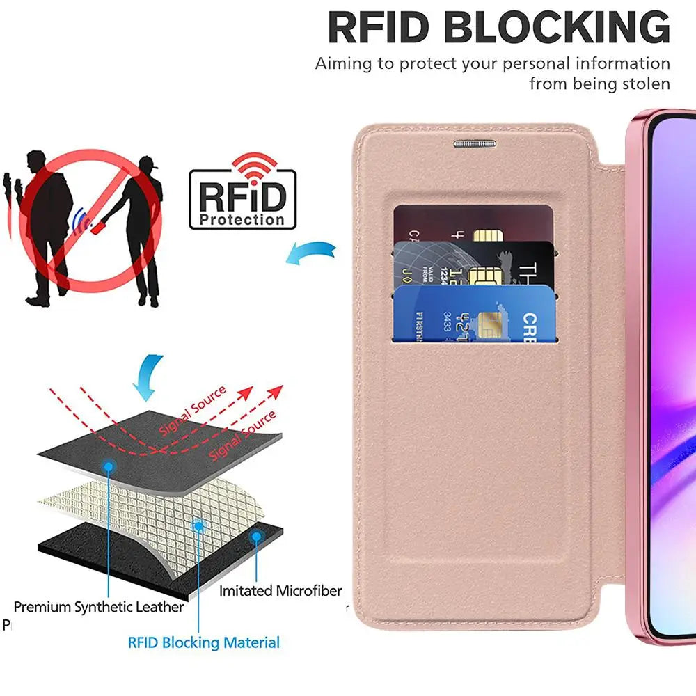 Protective Flip Magnetic Leather Case for Samsung Galaxy A36