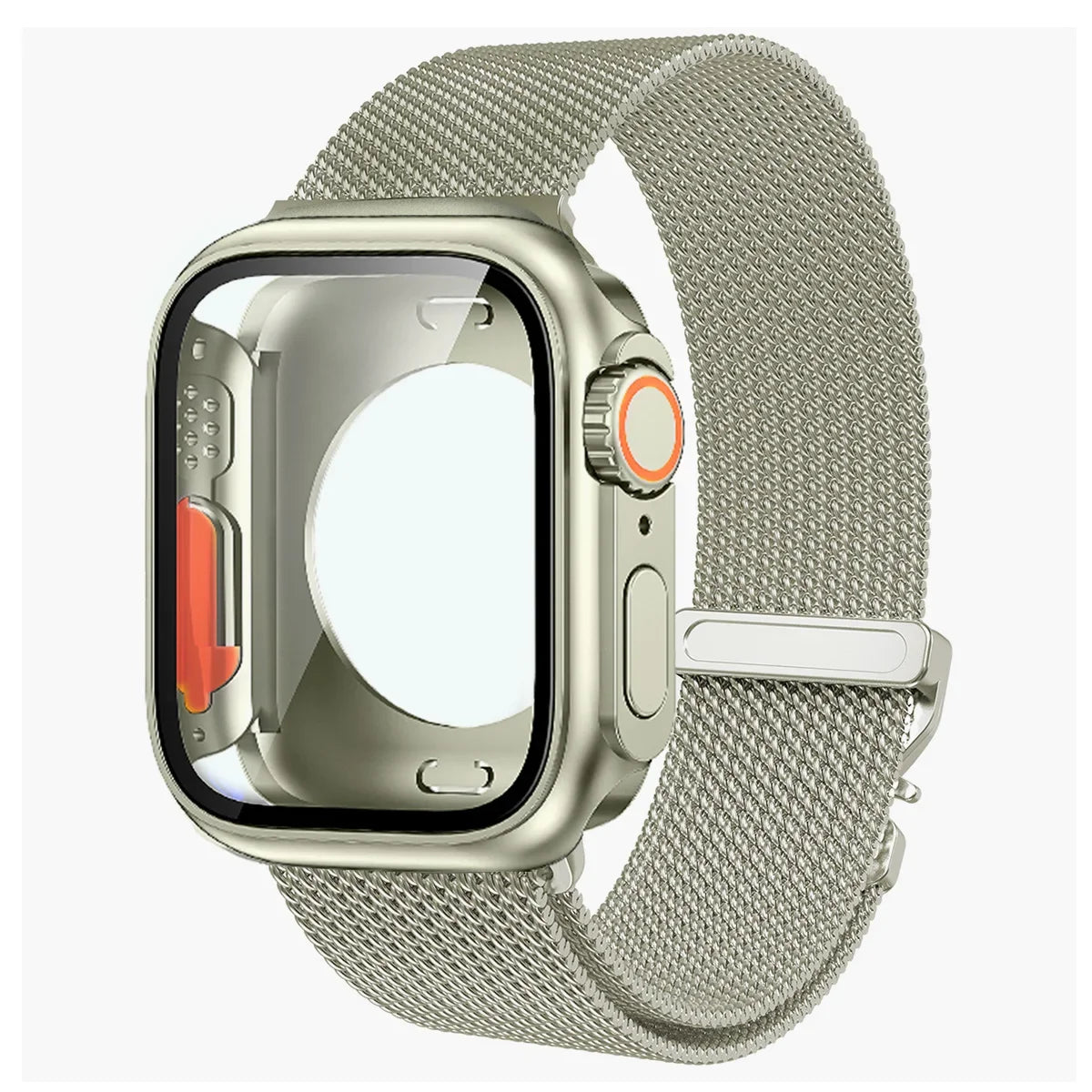 Magnetic Milanese Band with Shockproof Ultra Bumper Case for Apple Watch