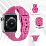 Engraved Slim Silicone Strap for Apple Watch