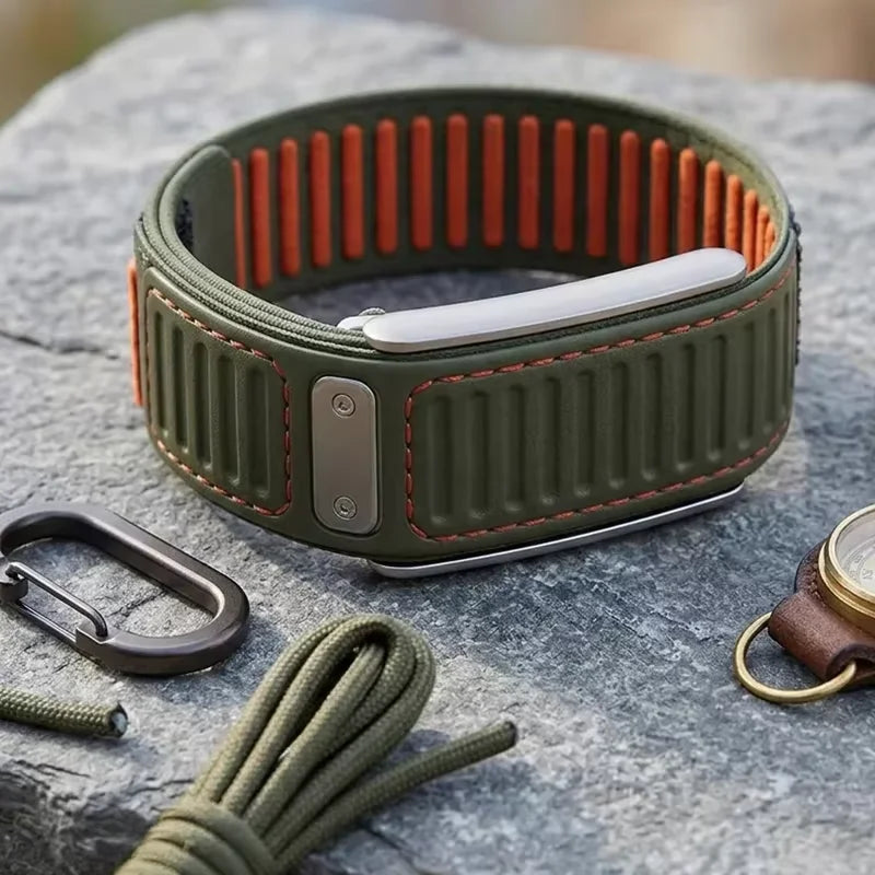 Nylon Silicone Sport Band with Two-Button No-Slip Closure for WHOOP 5.0 & 5.0 MG