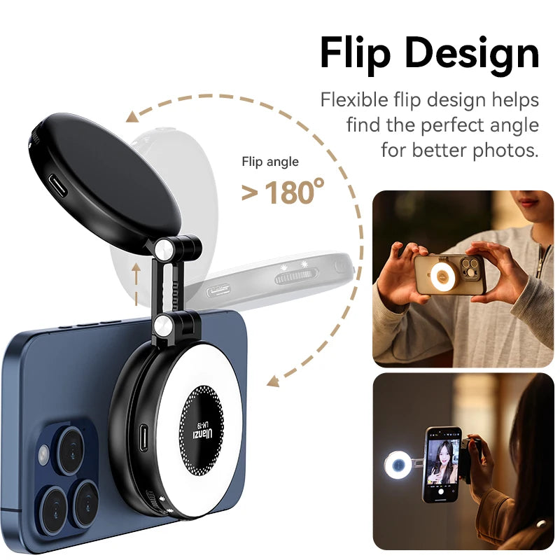 Ulanzi LM19 Bi-color MagSafe Light Phone Stand for iPhone