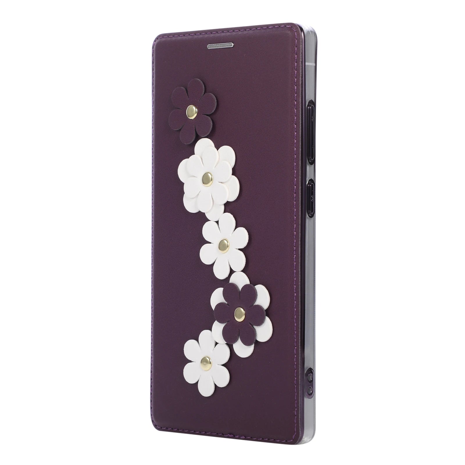 Samsung Galaxy S26 Series 3D Floral Magnetic Leather Case