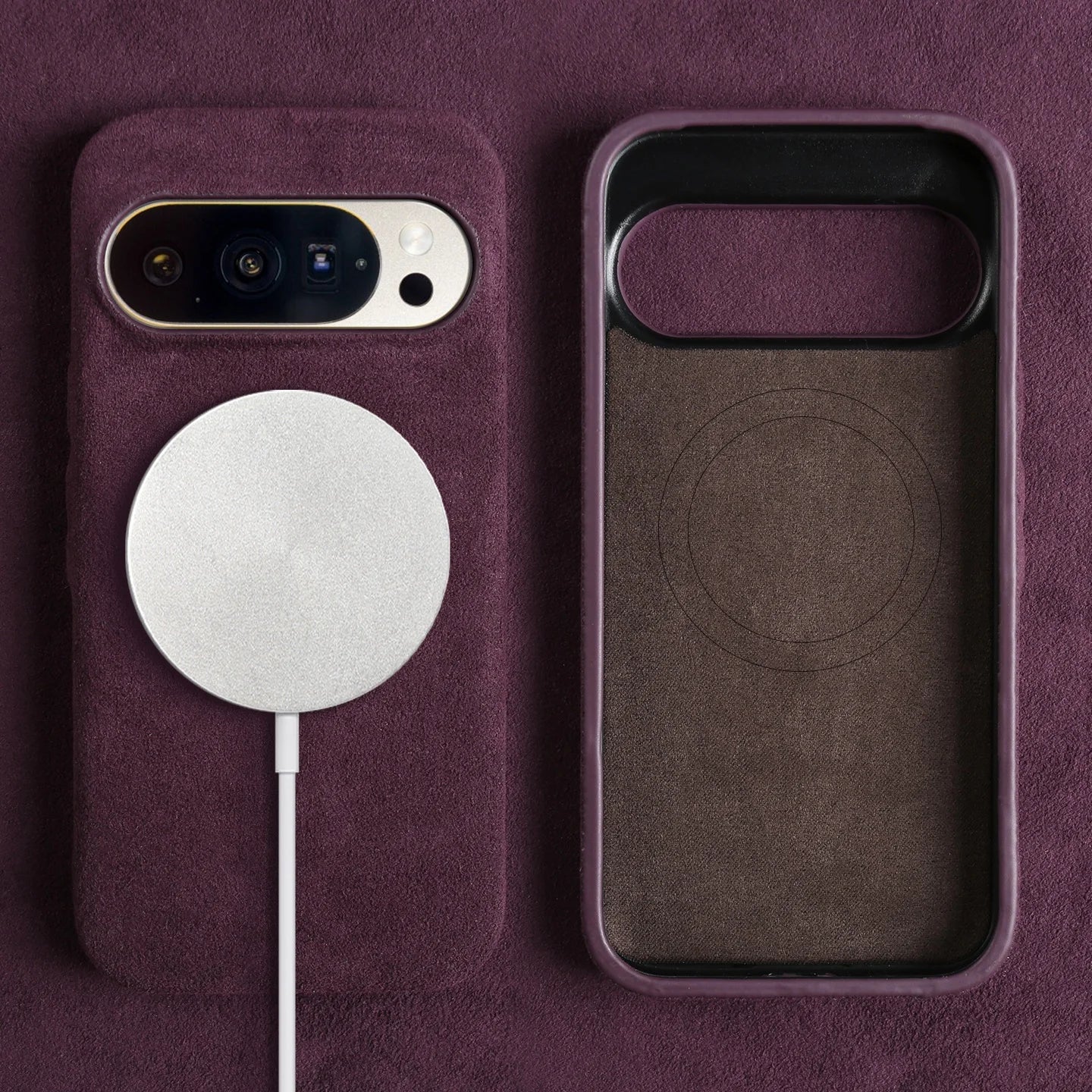 Premium Alcantara Leather Magnetic Case for Google Pixel 10 Series
