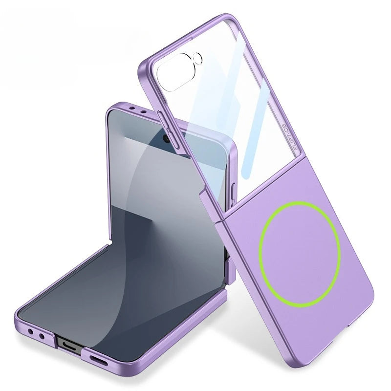 Luxury Slim Matte MagSafe Case with Built-in Screen Protector for Samsung Galaxy Z Flip 7