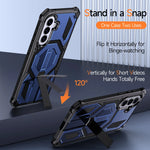 Shockproof PC+TPU Kickstand Case with Magnetic Ring for Samsung Galaxy A17