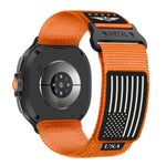 USA Flag Durable Nylon Bracelet for Samsung Galaxy Watch 8 & Galaxy Watch 8 Classic