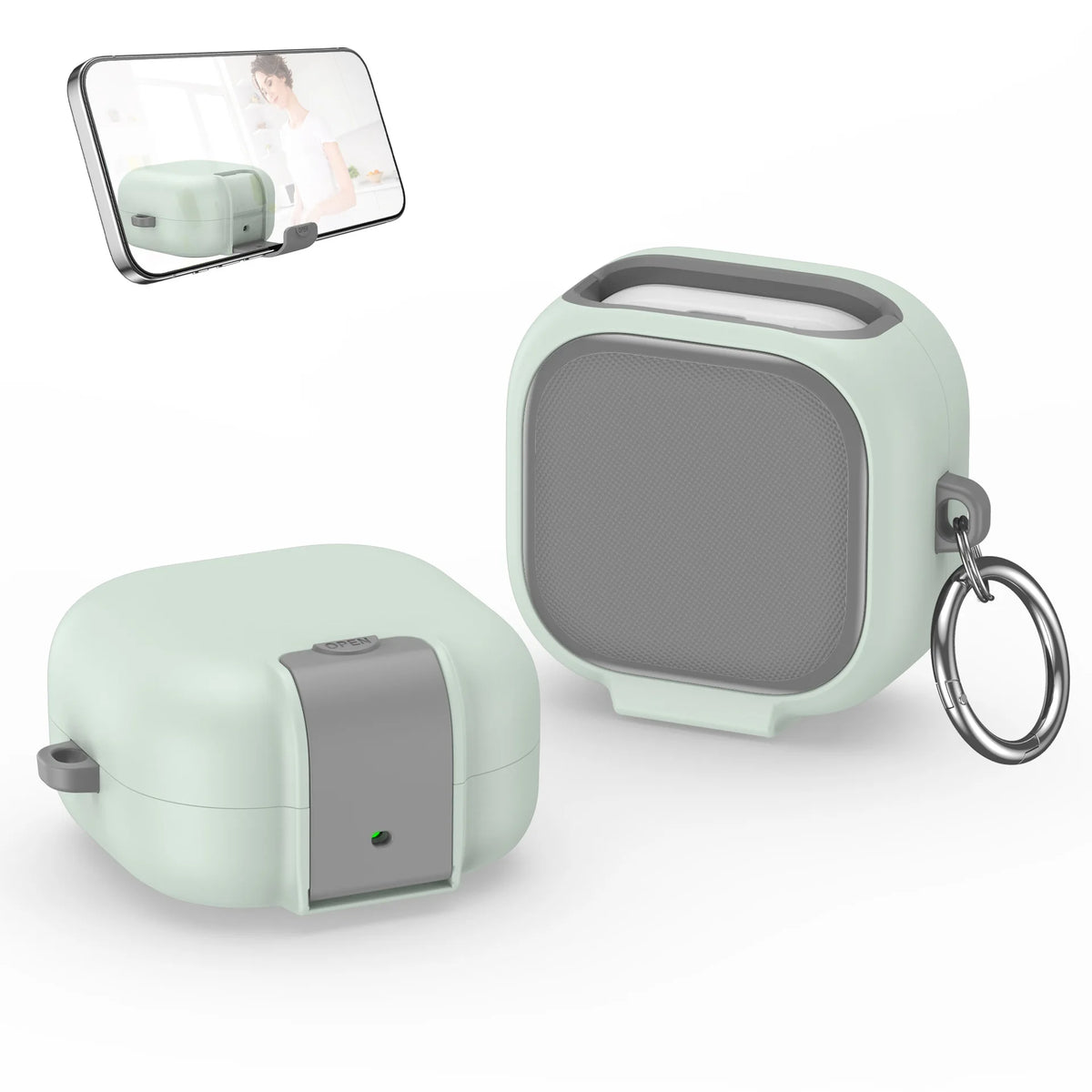Locking Case for Samsung Galaxy Buds4 / Buds4 Pro with Phone Stand