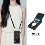 Crossbody Leather Wallet Phone Case with Ring Stand & Card Holder for Google Pixel 9 Series