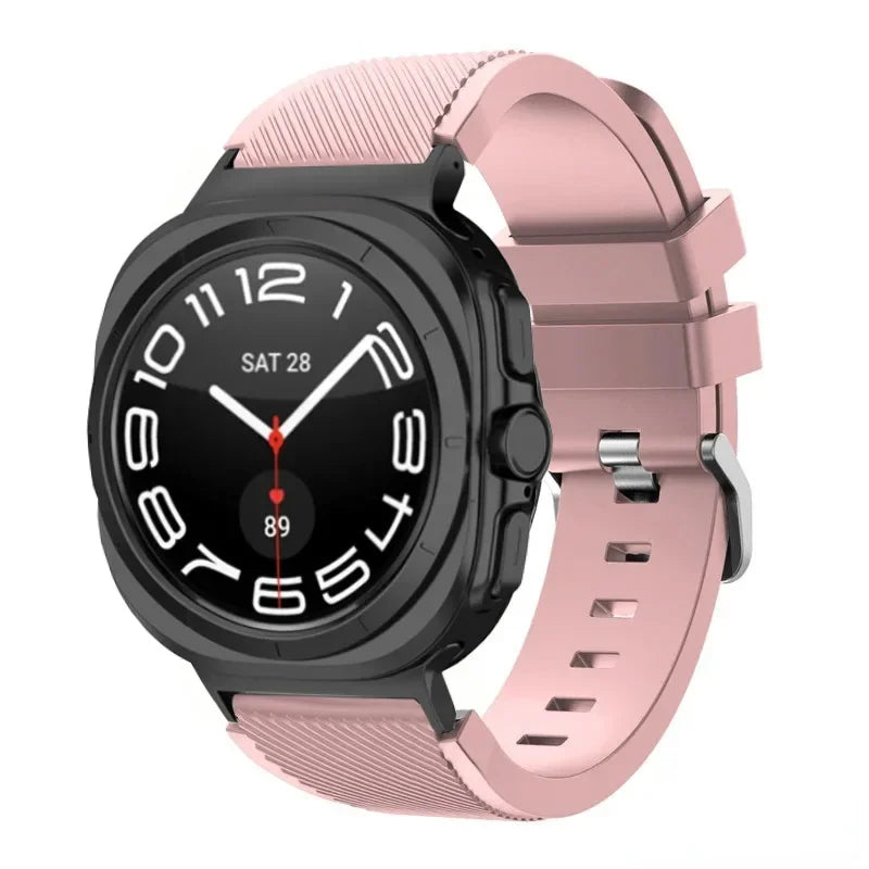 Stripe Textured Silicone Wristband for Samsung Galaxy Watch Ultra