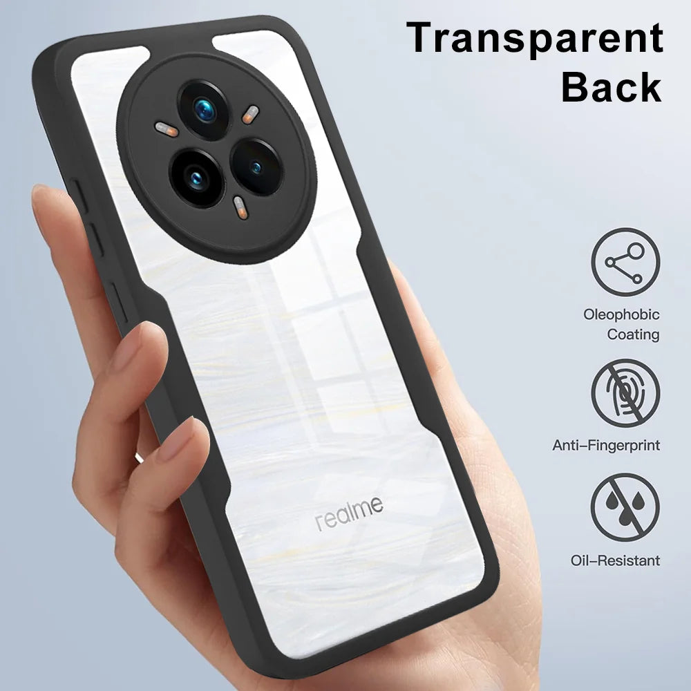 Shockproof Full-Body Protective Clear Case for Realme 14 Pro / 14 Pro+