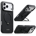 Premium Cooling MagSafe Case with 360° Rotating Metal Ring Holder for iPhone 17 Series