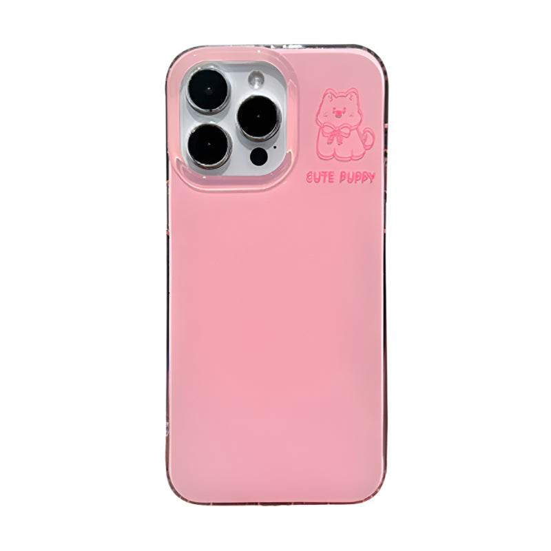 Cute Puppy Cartoon TPU Shockproof Case for iPhone 15 Series
