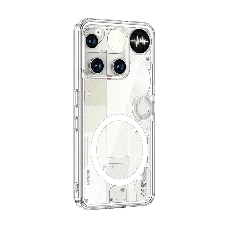 Semi-Transparent Magnetic Hard Case for Nothing Phone 3