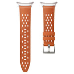 Breathable Perforated Leather Watch Band for Samsung Galaxy Watch 9