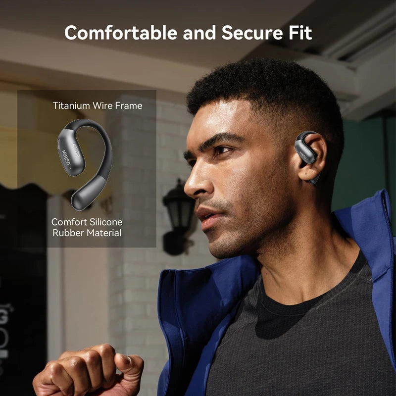 MINISO X28 Wireless Earbuds with Secure Fit Ear Hooks