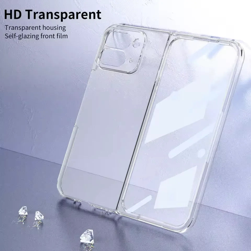 Googel Pixel 10 Pro Fold Clear Case with HD Front Protection Film