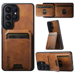 Luxury Leather Wallet Case with Kickstand for Samsung Galaxy S26 Ultra