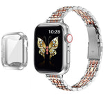 Luxury Slim Bracelet Band with Matching Case for Apple Watch