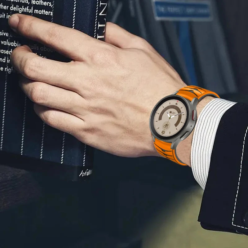Gap-Free Silicone Strap for Samsung Galaxy Watch 6 Classic