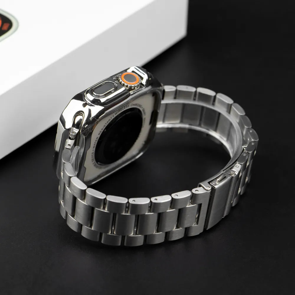 Stainless Steel Band and Case with TPU Cover Bracelet for Apple Watch