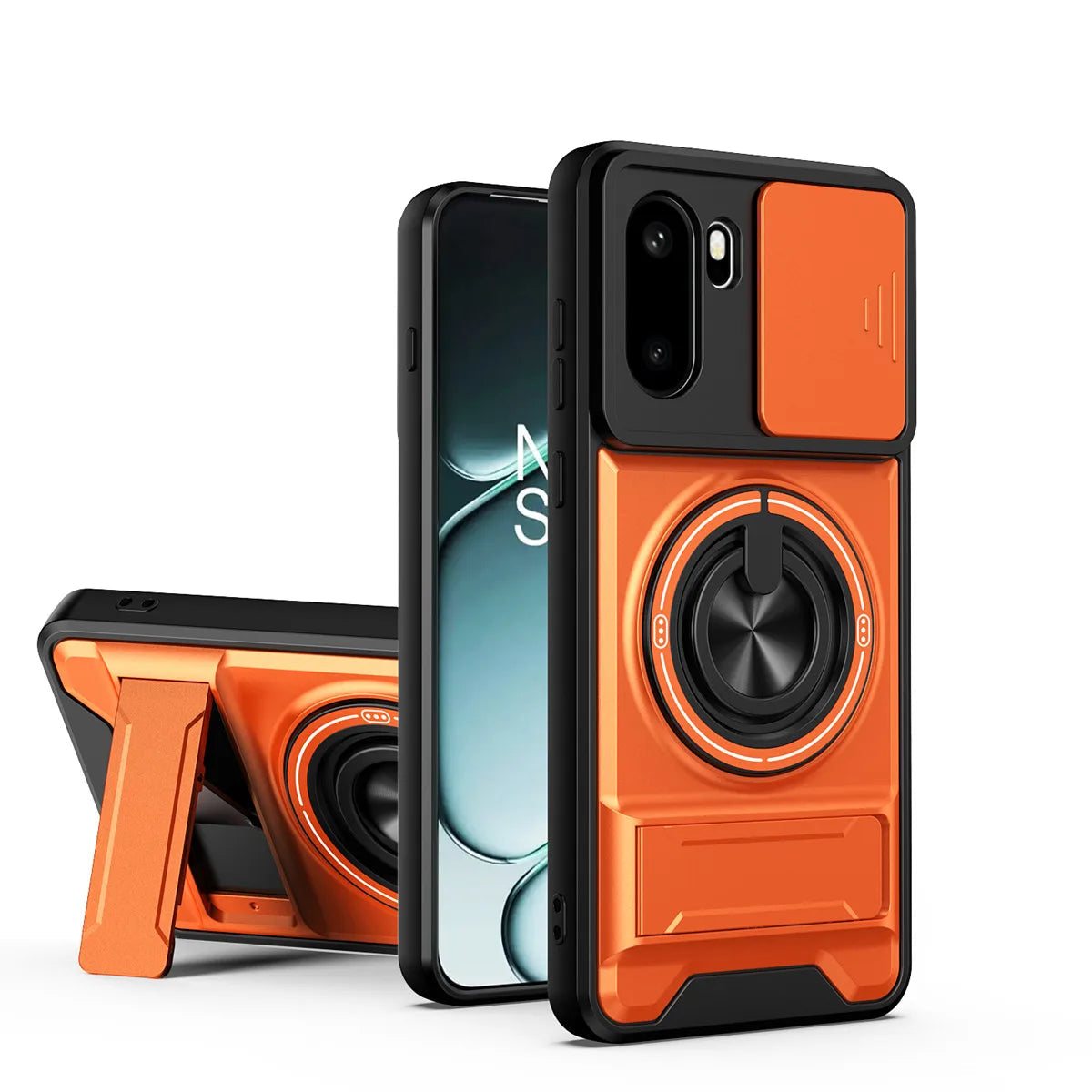 OnePlus 15R Armor Case with Slide Camera Lens Cover