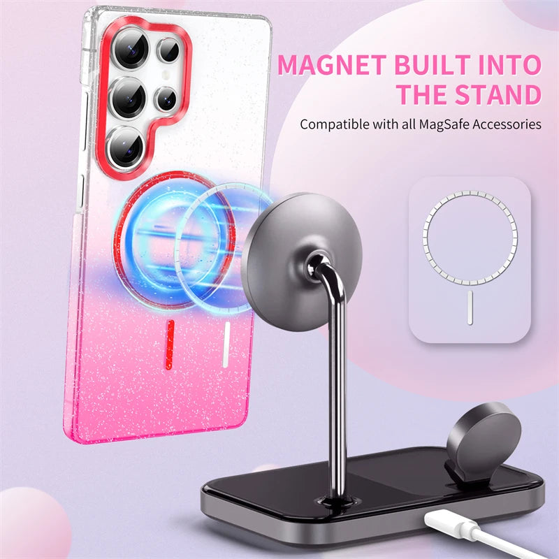 Luxury Bling Magnetic Case for Samsung Galaxy S25 Series