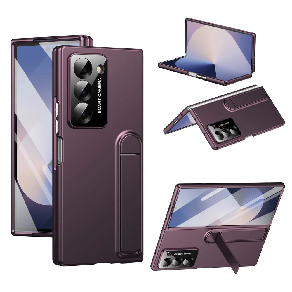 Heavy-Duty Case with Built-in Kickstand & Screen Protector for Samsung Galaxy Z Fold 6