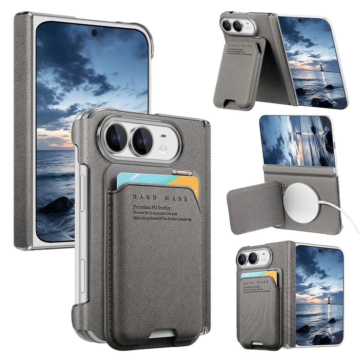 Card Holder Case with Multi-Angle Stand for iPhone Duo