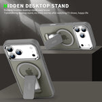 Anti-Glare Frosted MagSafe Protective Case with Kickstand for iPhone 17 Series