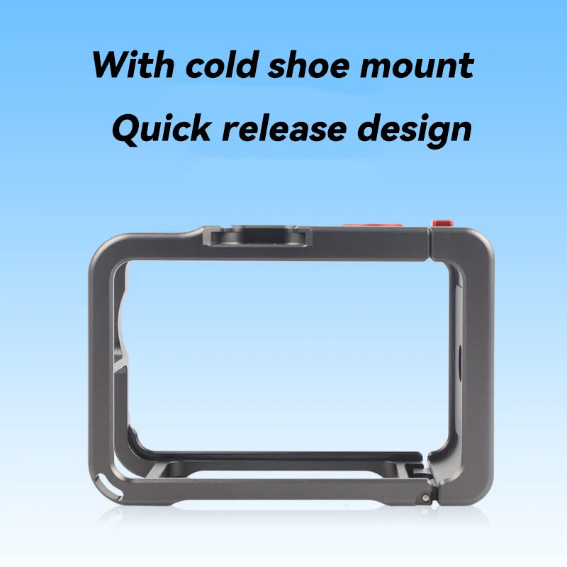 DJI Osmo Action 6 Quick Release Aluminum Frame Case with Accessory Mounts
