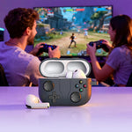 Game Controller Silicone Case with Metal Carabiner Clip for AirPods Pro 3