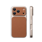 Luxury Lychee Texture Leather Case with Full Camera Protection for iPhone 17 Series