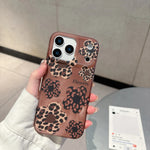 Leopard Print & Floral Pattern Case for iPhone 17 Series
