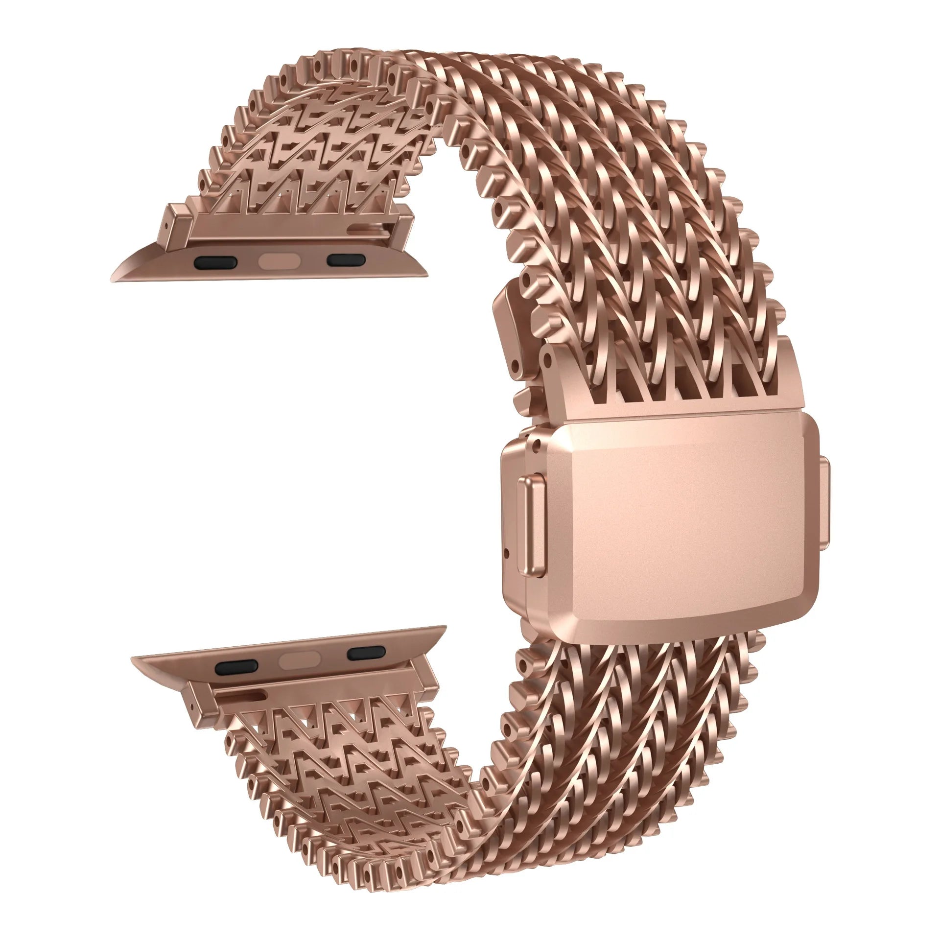 Magnetic Clasp Braided Mesh Band with Adjustable Sizing for Apple Watch