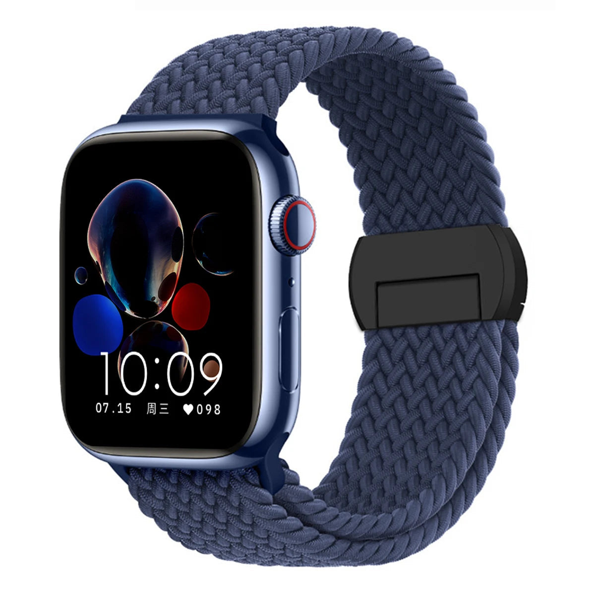 Stretchable Braided Solo Loop with Magnetic Closure for Apple Watch