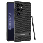 Ultra-Thin Luxury Leather Case with Kickstand for Samsung Galaxy S25 Ultra