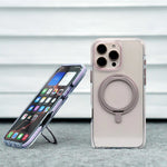 Clear MagSafe Case with 360° Rotating Kickstand for iPhone 16 Pro and iPhone 16 Pro Max