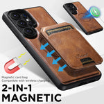 2-in-1 Detachable Oil Wax Leather Case for Samsung Galaxy S26 Ultra