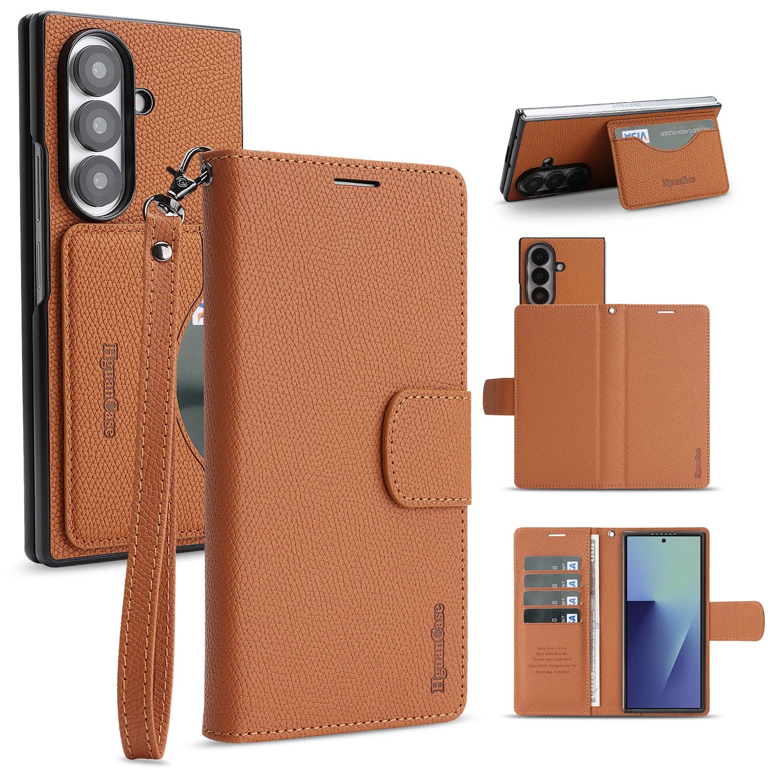 Fashion Shockproof Wallet Case for Samsung Galaxy Z Fold 6