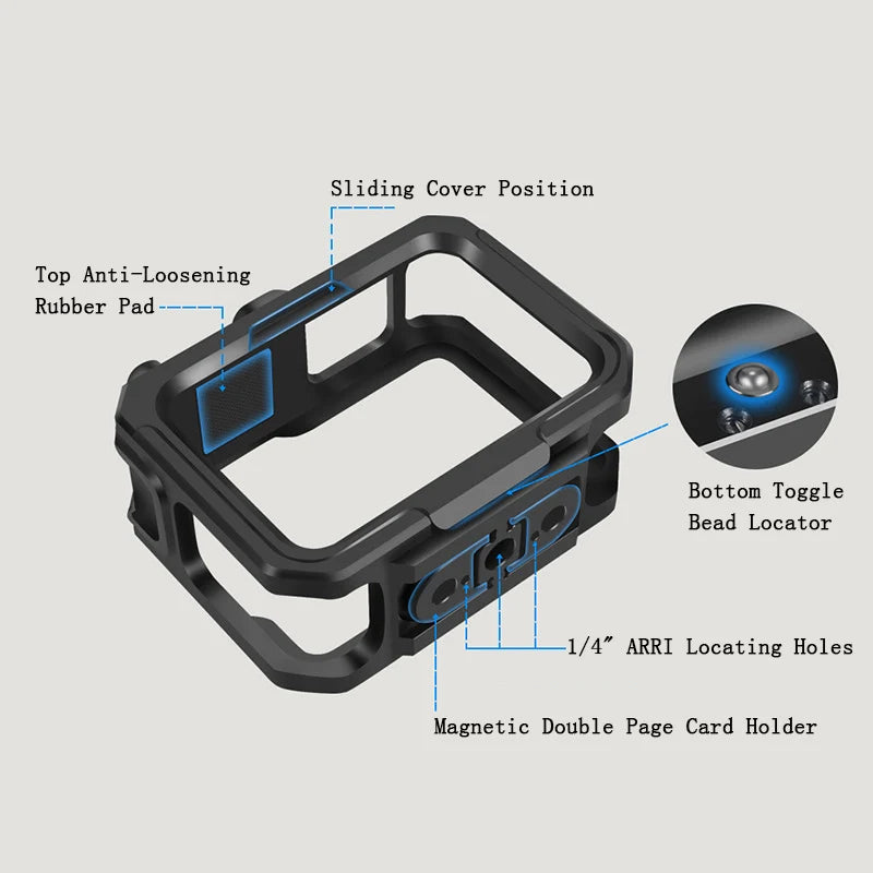 Premium Aluminum Housing Case for GoPro Hero Cameras