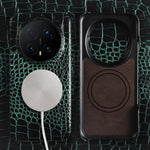 Crocodile Embossed Magnetic Case for Honor Magic8 Series