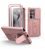 Military-Grade Protection Rugged Case with Camera Cover & Built-In Screen Protector for Samsung Galaxy S25 Ultra