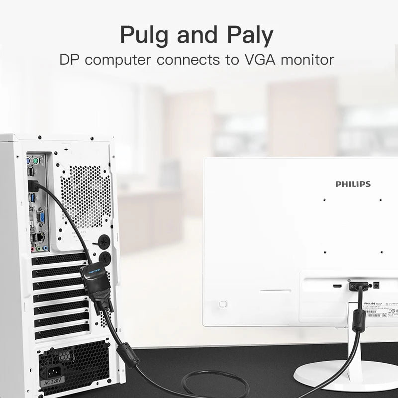 Vention DisplayPort to VGA Adapter 1080P