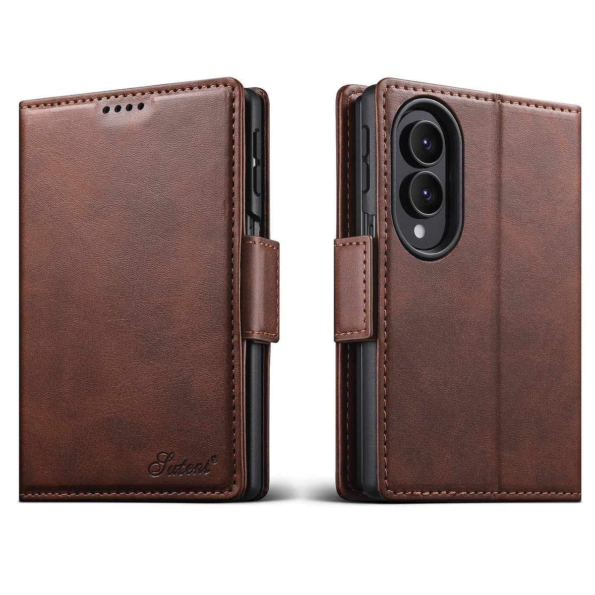 Leather Flip Wallet Case with Built-In Stand for Samsung Galaxy Z Fold 8