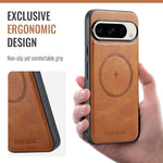 Premium Leather Magnetic Case for Google Pixel 9 Series